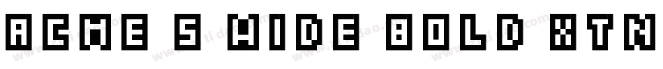 Acme 5 Wide Bold Xtnd字体转换